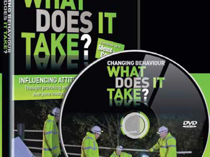 CD and case, with the caption 'changing behaviour',