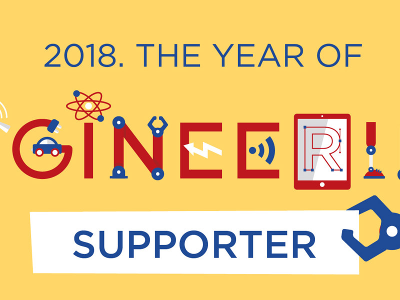 Engineering supporter banner