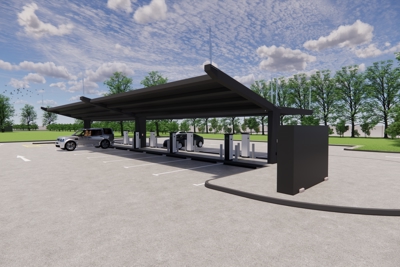 Image of electric charging points