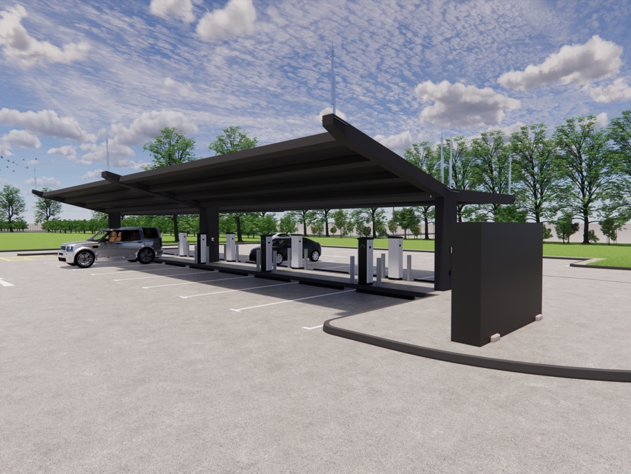 Image of electric charging points