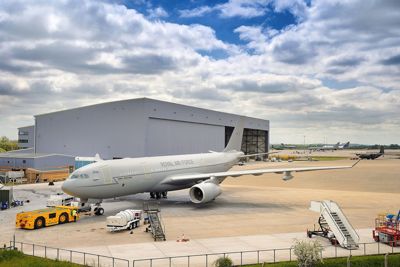 Image of a plane on a runway.