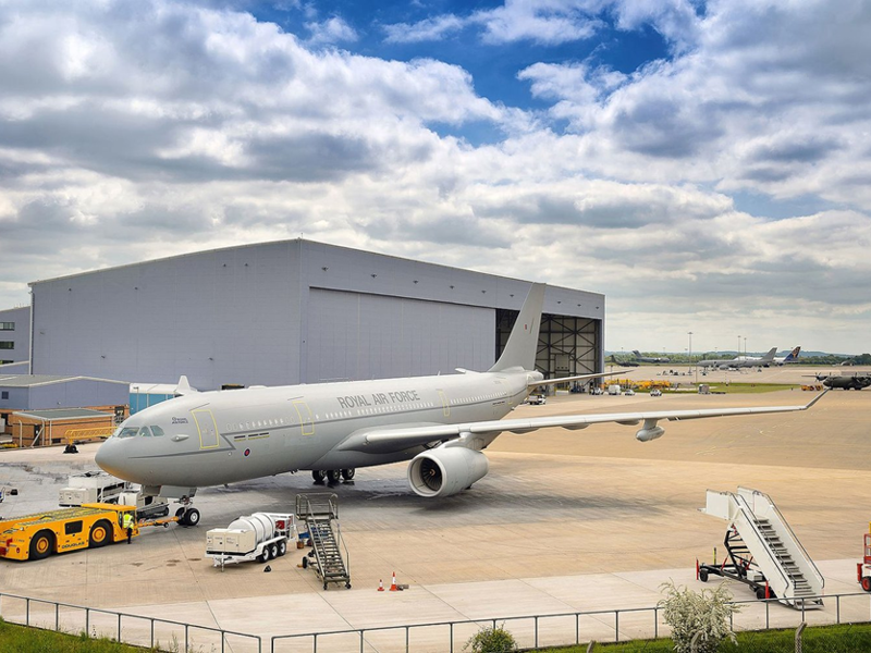 Image of a plane on a runway.