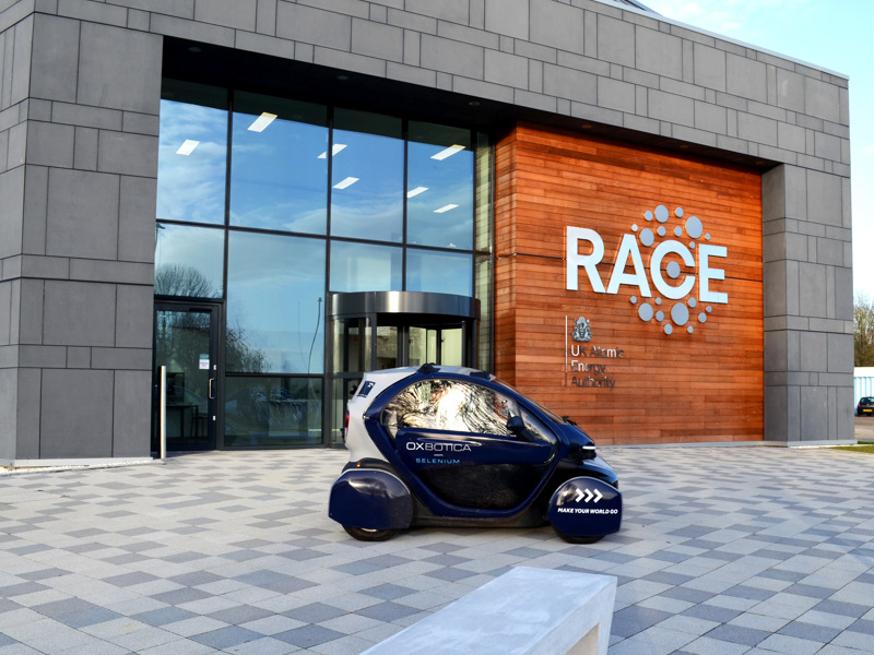 Electric vehicle as RACE, Culham.