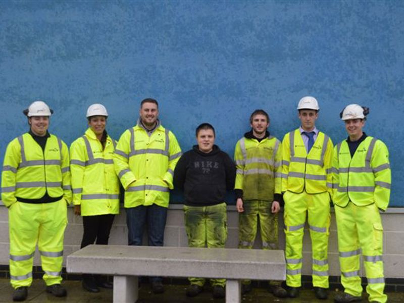 Apprentices dressed in PPE.