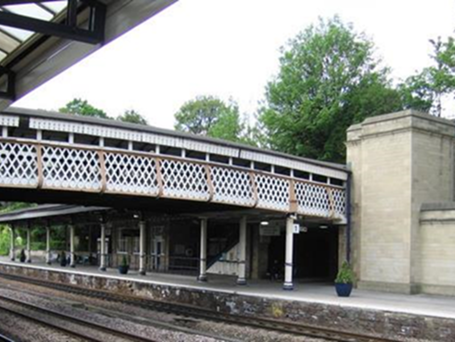 Image of bridge of rail tracks