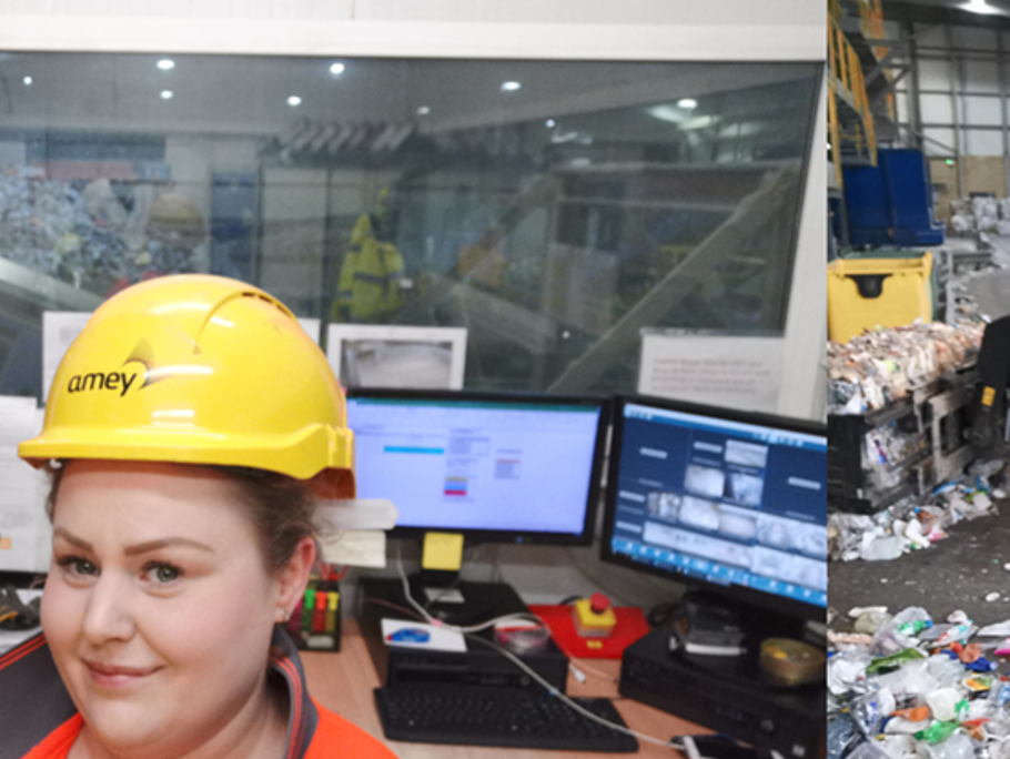 Two side by side images of children partaking in DOFE