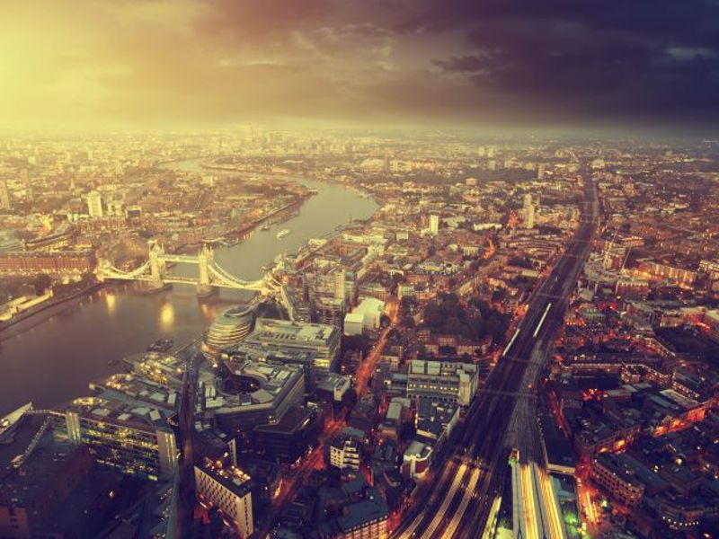 Ariel city scape image