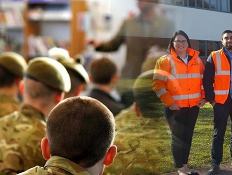 Image of Amey employees and veterans 