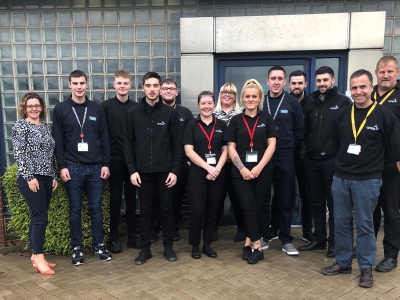 A group of Amey employees.