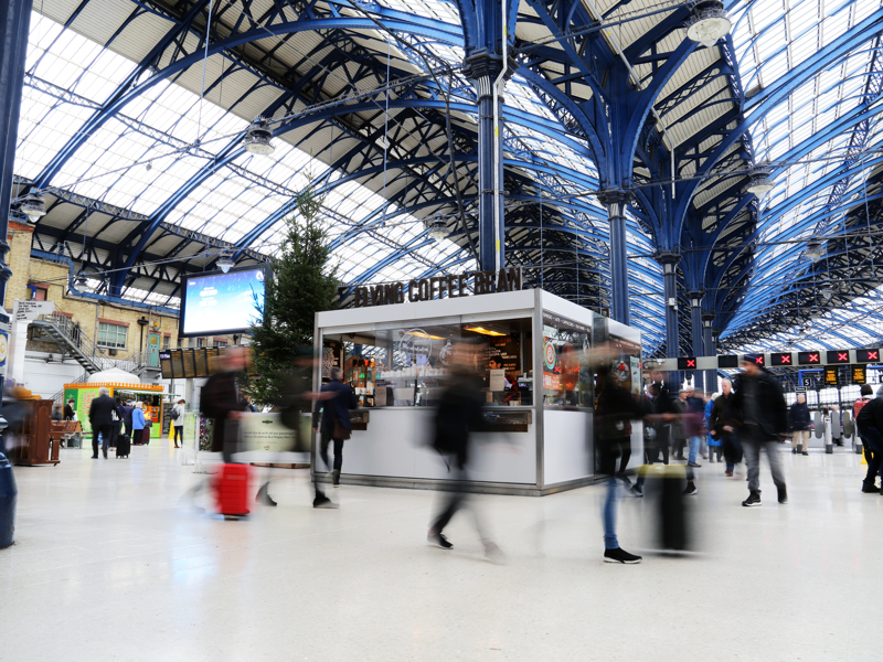 Train station terminal.