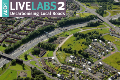 ariel view of a housing estate.