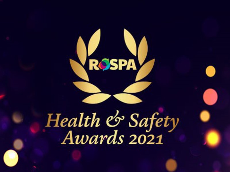 RoSPA Health and Safety awards banner.