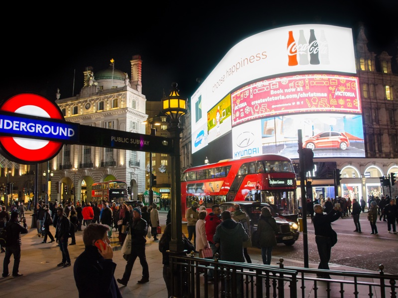 Image of a London Underground entrance. 