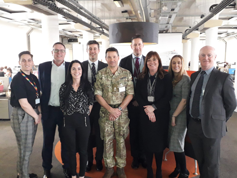 Major General and Amey employees.