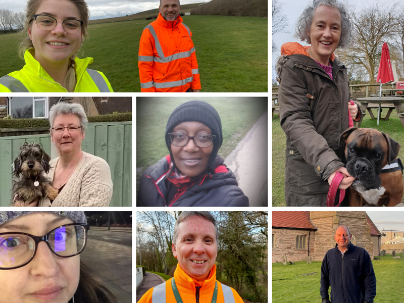 multiple images of Amey employees.