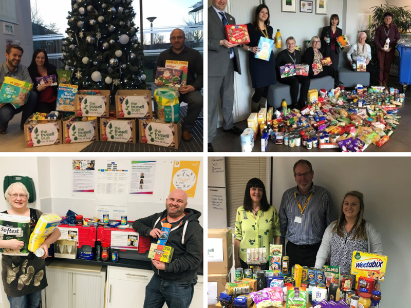 Image of Amey employees helping at the Trussell Trust