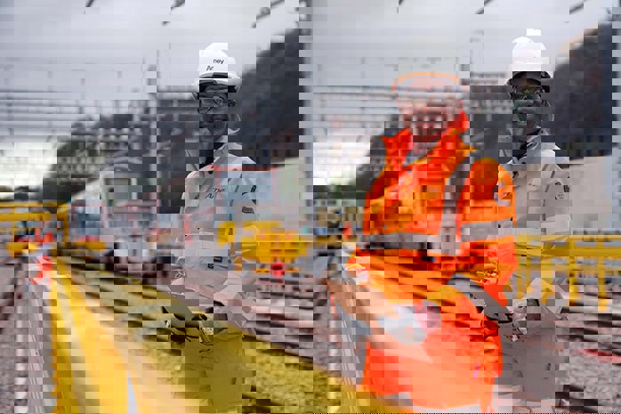 Image of Amey employee in hi-vis