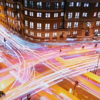 Image of a cross road from a height.