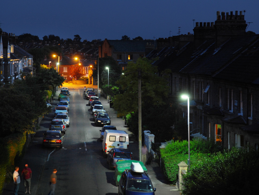 Night view of a street