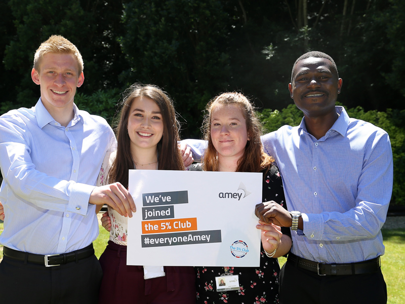 Group shot of Amey employees