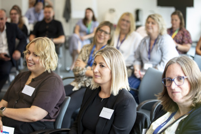 A group of women, at a Women@Amey event.