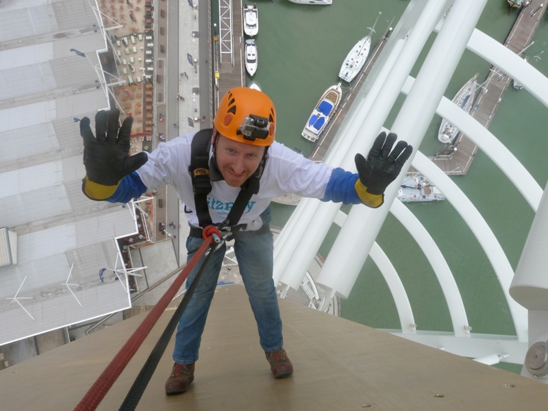 Image of a man assailing. 